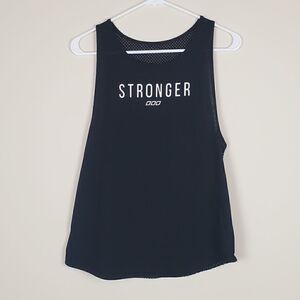 With Love Black Sheer Tank No Size